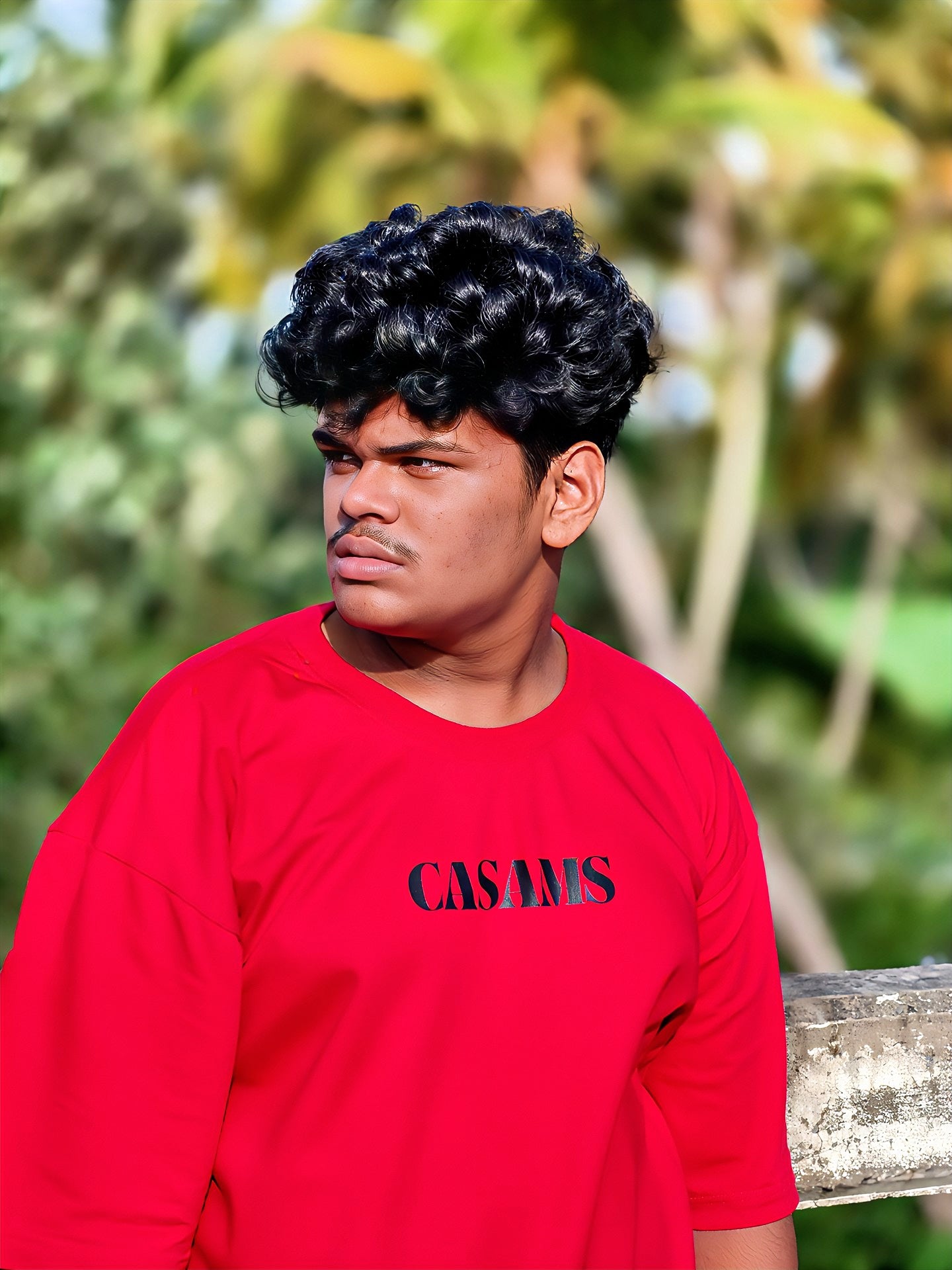 Luxury 250 GSM Oversized T‑Shirt with Back Eagle Artwork – CASAMS